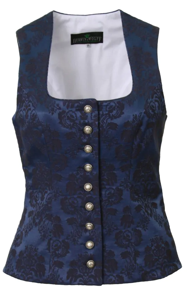 Trachten Dirndl BH Blau Mit Spitze - Bügel-BH Mit Push-Up Effekt Für Wiesn & Festtage