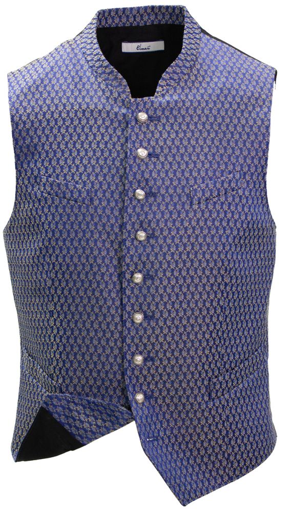 Stretch Schmuck-Gilet, blau