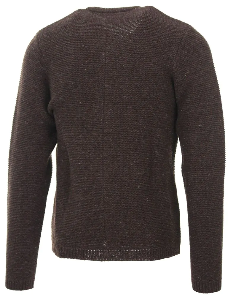 Trachten Strickjacke, Lungauer Schafswolle, braun im TRACHTique