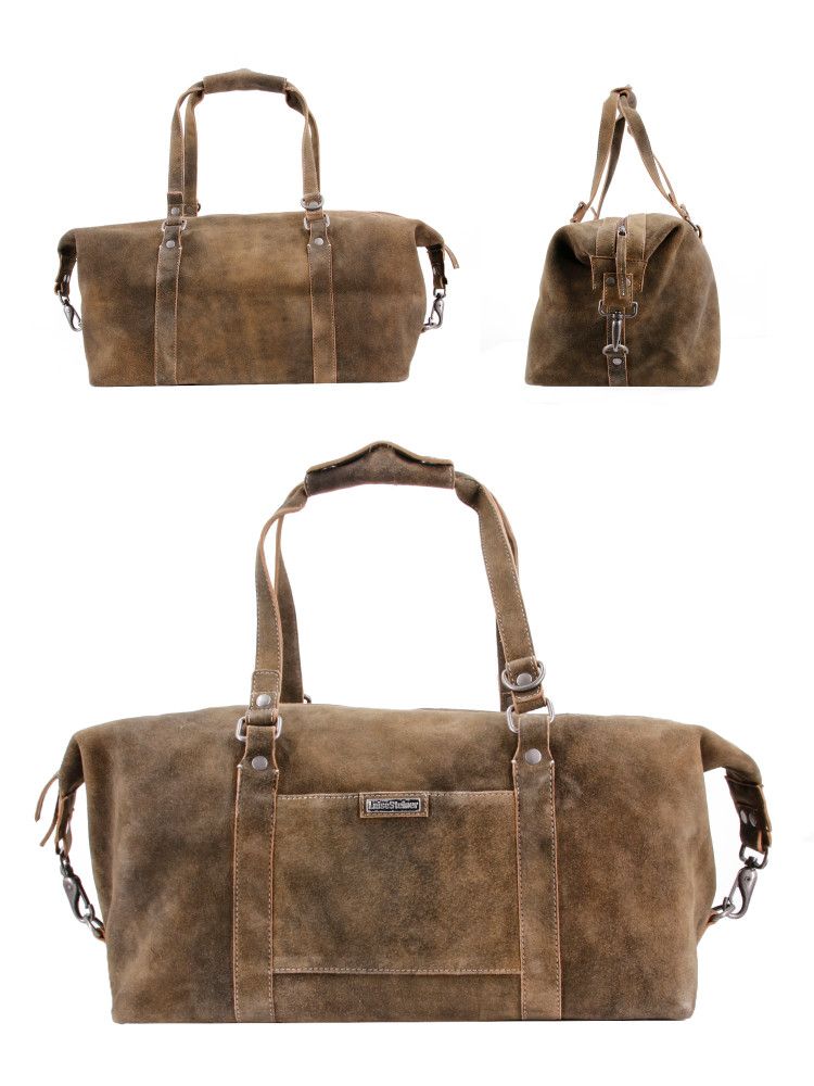 Weekender, Ziegenleder, Reisetasche 50x24 cm
