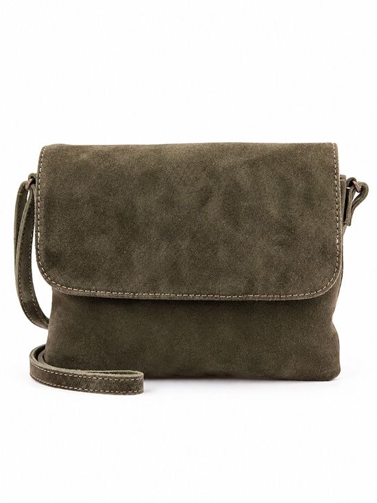 Umhängetasche aus Wildbockleder 23 × 18 cm