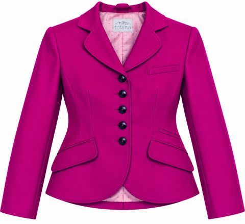 Kurzer, Lodenblazer, magenta
