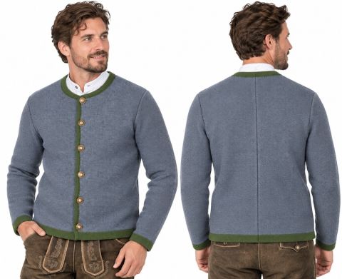 Klassiker, Strickjacke in Steingrau