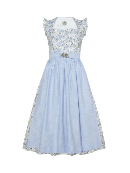 Rosendruck-Dirndl, Streifen-Schürze