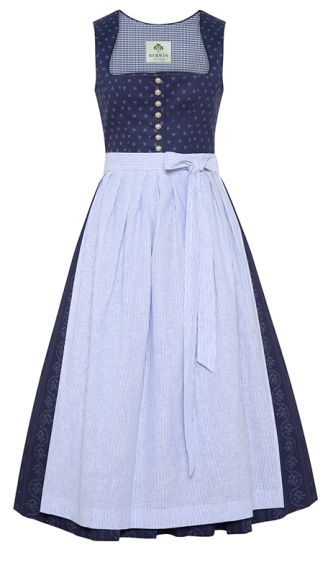 Dirndl, Baumwolle, marineblau