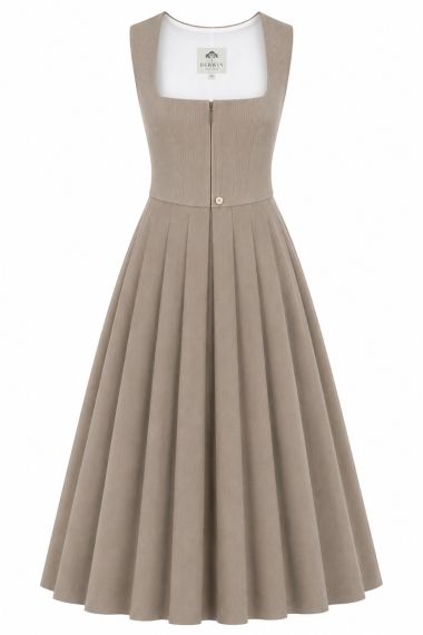 Elegantes Dirndl, Faltenrock, U-Ausschnitt
