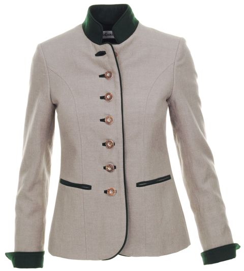 Jägerleinenblazer, tailliert