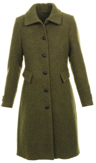 Schurwoll-Alpaka, Mantel, moos