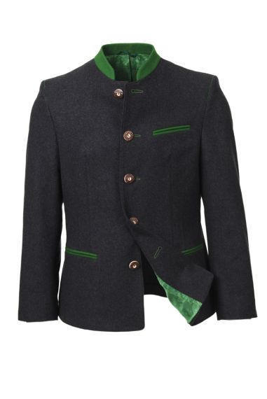 Lodensakko, tailliert, anthrazit